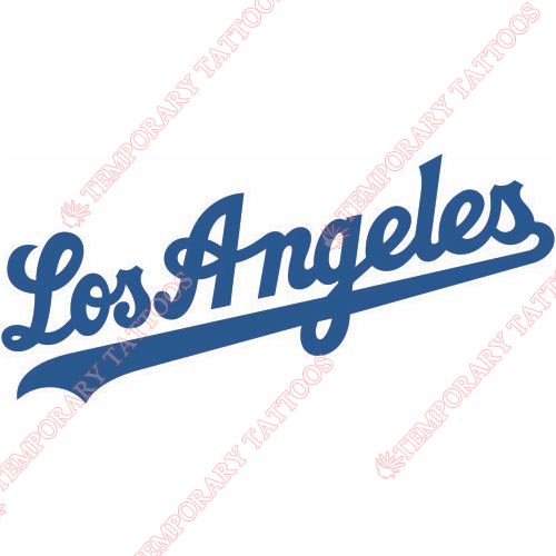 Los Angeles Dodgers Customize Temporary Tattoos Stickers NO.1664